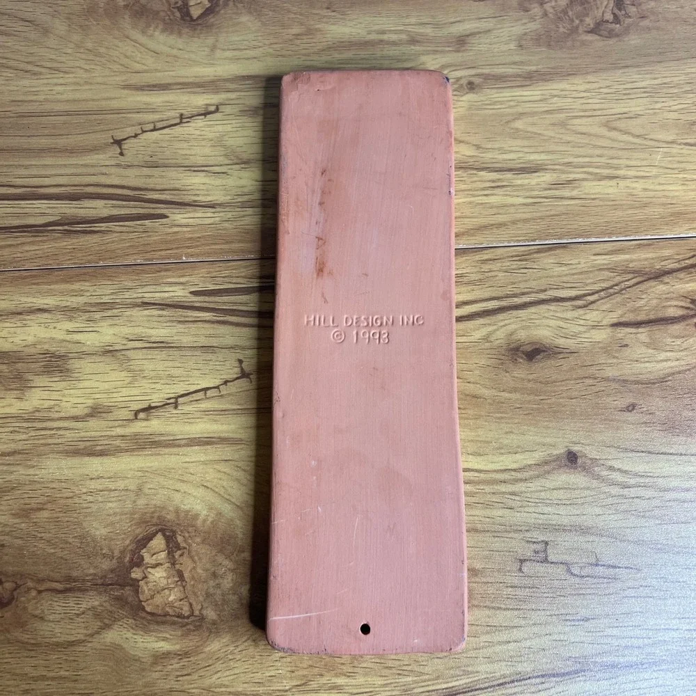 Vtg Hill‎ Design Inc Bread Warmer Stone Terracotta Rectangle Cottage Rustic